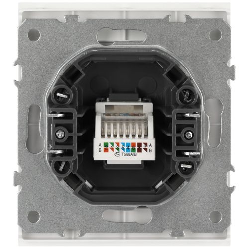 Розетка информационная 1-м СП Arktik RJ45 16А IP20 250В бел. матов. Эра Б0070481 Розетка информационная 1-м СП Arktik RJ45 16А IP20 250В бел. матов. Эра Б0070481