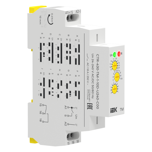 Реле времени многофункциональное TM 1 контакт 24-240В AC/DC IEK