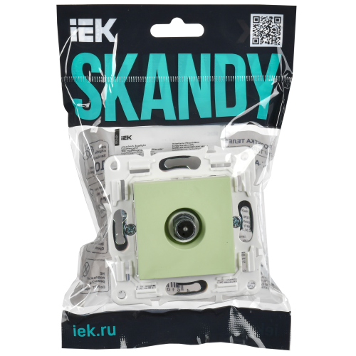 SKANDY Розетка TV проходная SK-A17G мятный IEK SKANDY Розетка TV проходная SK-A17G мятный IEK