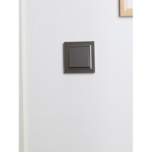 BRITE Рамка 1-местная IP44 РУ-1-БрС-44 сталь IEK