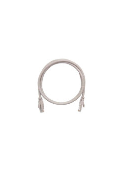 Патч-корд U/UTP 4 пары кат.6 (класс E) 250МГц 2хRJ45/8P8C BC (чистая медь) 24AWG (7х0.205мм) LSZH нг(А)-HFLTx сер. 1м NIKOMAX NMC-PC4UE55B-010-C-GY