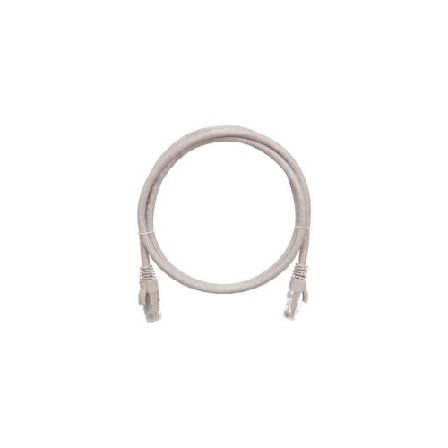Патч-корд U/UTP 4 пары кат.6 (класс E) 250МГц 2хRJ45/8P8C BC (чистая медь) 24AWG (7х0.205мм) LSZH нг(А)-HFLTx сер. 0.5м NIKOMAX NMC-PC4UE55B-005-C-GY