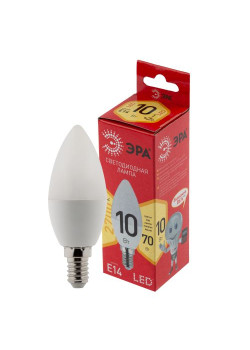 Лампа светодиодная RED LINE LED B35-10W-827-E14 R 10Вт B35 свеча 2700К тепл. бел. E14 Эра Б0049641