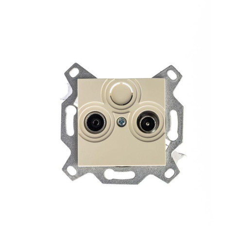Розетка телевизионная проходная TV/R Levit 7дБ сл. кость ABB 2CHH083607A6017