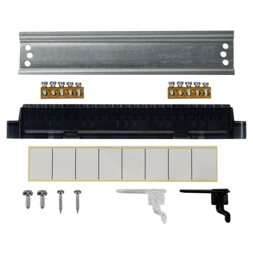 UNION Compact Корпус пластиковый ЩРВ-П-8 IP41 черная прозрачная дверь IEK