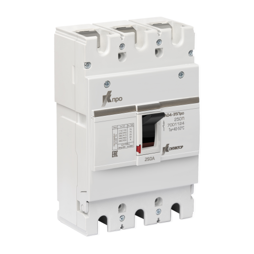 Выключатель автоматический ВА04-35Про 3P 250А Icu-25kA (250П) Контактор