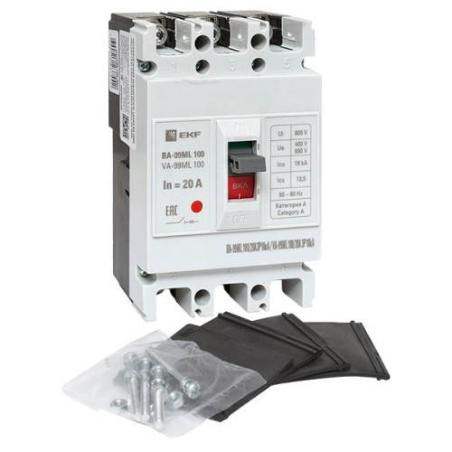 ВА-99МL 100/20А 3P 18кА EKF Basic ВА-99МL 100/20А 3P 18кА EKF Basic
