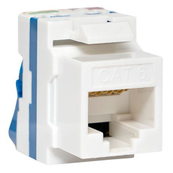 Модуль Keystone TERACOM CS Cat.6 неэкран. 110 IDC 180 град. самозажимной (Toolless) синий