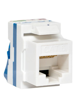 Модуль Keystone TERACOM CS Cat.6 неэкран. 110 IDC 180 град. самозажимной (Toolless) синий