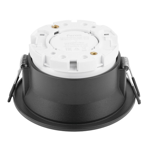 Светильник потолочный встраиваемый, 15W 230V GX53, черный, круг, без лампы, DL512 Светильник потолочный встраиваемый, 15W 230V GX53, черный, круг, без лампы, DL512