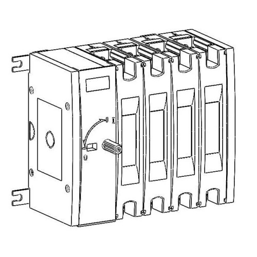 ВЫКЛ.-РАЗЪЕДИНИТЕЛЬ SYSTEMEPACT SD160 4P 63A РУКОЯТКА СЛЕВА ФРОНТ._РУКОЯТКА ЗАКАЗЫВАЕТСЯ ОТДЕЛЬНО