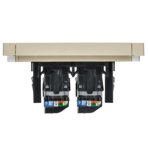 FORTE&PIANO Розетка компьютерная двойная RJ45 кат.5E FP433 ваниль IEK FORTE&PIANO Розетка компьютерная двойная RJ45 кат.5E FP433 ваниль IEK