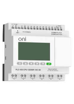 ПЛК 430 Модуль ЦПУ 12 DI 6 RO 220В AC с Ethernet портом с экраном ONI