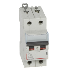 Авт.выкл.DX3 2П C16A 10kA/16kA LEGRAND