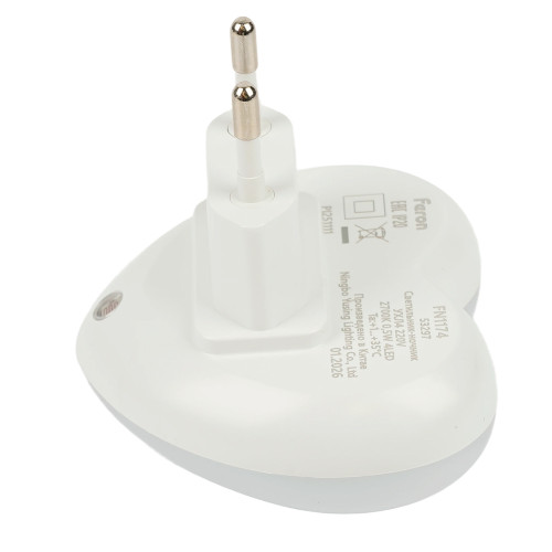 Светильник ночник Feron FN1174 0,5W 220V, белый Светильник ночник Feron FN1174 0,5W 220V, белый