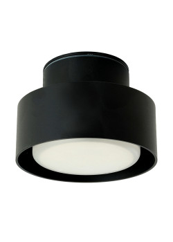 Светильник потолочный Feron HL367 Barrel AURA 12W, 230V, GX53, чёрный IP44
