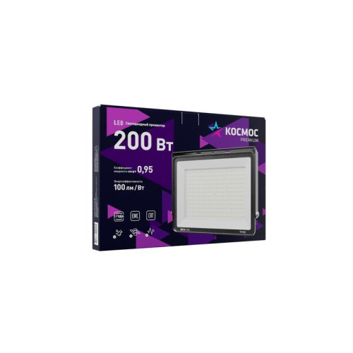 Прожектор светодиодный PREMIUM 200Вт 6500К 20000лм IP65 КОСМОС KOS_PR_LED_200