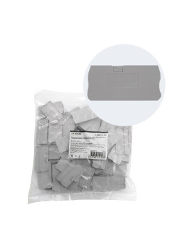 Торцевая заглушка для ЗНИ LD572 4 мм² (JXB PT4), серый LD581-1-40