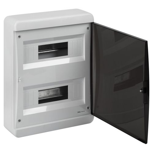 Корпус навесной COMFORT ЩРН-П-24 IP41 пластик.прозр. крышка бел. Эра Б0067244