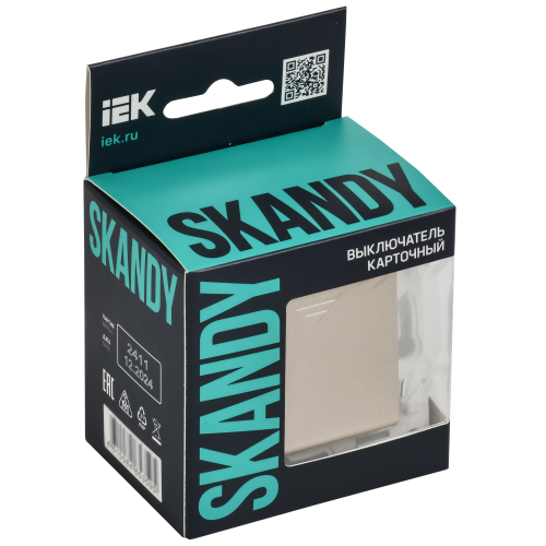 SKANDY Выключатель карточный 30А SK-V15Sh шампань IEK SKANDY Выключатель карточный 30А SK-V15Sh шампань IEK