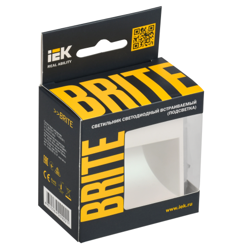 BRITE Подсветка светодиодная встраиваемая ПЛ20-БрЖ жемчуг IEK