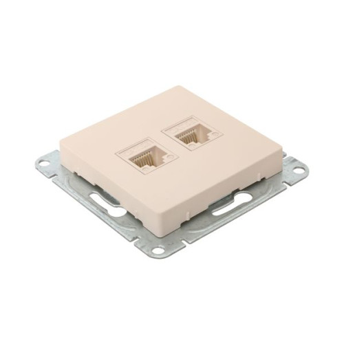 Механизм роз., RJ45 (cat5), крем., Эпика EKF