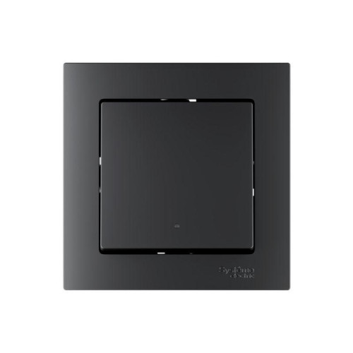 Выключатель 1-кл. AtlasDesign Smart 10А (сх. 1) L+N с подсветкой Zigbee механизм карбон SE ATN001013Z Выключатель 1-кл. AtlasDesign Smart 10А (сх. 1) L+N с подсветкой Zigbee механизм карбон SE ATN001013Z