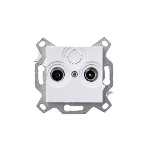 Розетка телевизионная проходная TV/R Levit 7дБ бел. ABB 2CHH083607A6003