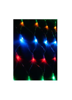 Гирлянда Сеть 240LED 1.8х1.7м с контроллером (разные режимы мигания) провод 3м IP20 мультиколор Космос KOC_NET240LED_RGB