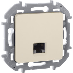INSPIRIA Розетка компьютерная RJ45 категория 6 UTP слоновая кость