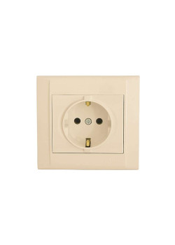 Розетка СП Defne 16А IP20 с зазем.крем Makel 42010028