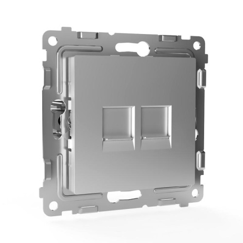 Розетка компьютерная 2-м СП Pixel RJ45 кат.5E механизм алюм. TOKOV ELECTRIC TKE-PX-RC2-C03 Розетка компьютерная 2-м СП Pixel RJ45 кат.5E механизм алюм. TOKOV ELECTRIC TKE-PX-RC2-C03