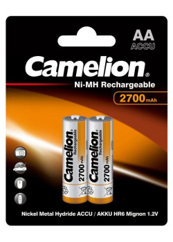 Аккумулятор AA/R6 2700мА.ч NI-MN BP-2 металлик (блист.2шт) Camelion 7371