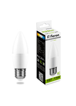 Лампа светодиодная Feron LB-770 Свеча E27 11W 175-265V 4000K