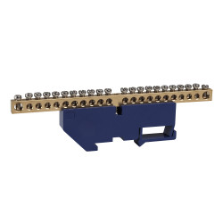Шина нулевая с изолятором OptiKit BB-D-N-DIN-22-6х9-синий
