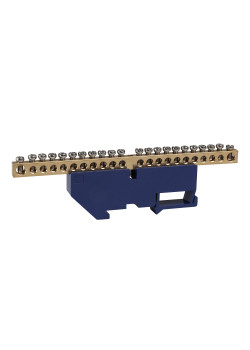 Шина нулевая с изолятором OptiKit BB-D-N-DIN-22-6х9-синий