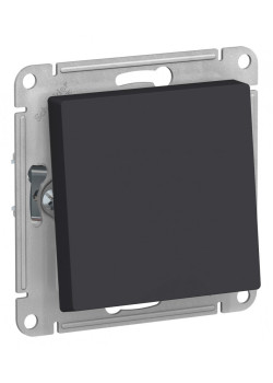 ATLASDESIGN AQUA 1-клавишный ПЕРЕКЛЮЧАТЕЛЬ, IP44, сх.6, 10АХ, механизм, КАРБОН