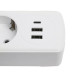 Удлинитель 4-местный c/з 3x1 мм2, 3 м, 250В, 10А, 2USB+1Type-C 2,4А, серия Home plus, белый STEKKER HM08-43-02