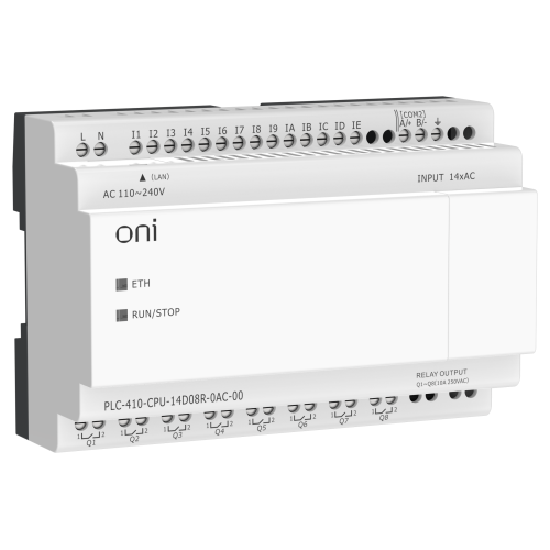 ПЛК 410 Модуль ЦПУ 14 DI 8 RO 220В AC с Ethernet портом без экрана ONI