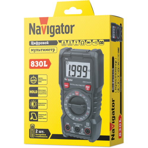 Мультиметр 95 765 NMT-Mm-830L цифровой Navigator 95765 Мультиметр 95 765 NMT-Mm-830L цифровой Navigator 95765