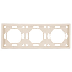 Рамка STEKKER, PFR00-5003-08 3-местная, серия Эмили, кашемир, soft touch