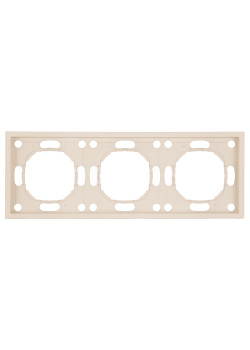 Рамка STEKKER, PFR00-5003-08 3-местная, серия Эмили, кашемир, soft touch