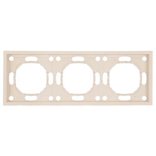 Рамка STEKKER, PFR00-5003-08 3-местная, серия Эмили, кашемир, soft touch