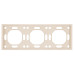 Рамка STEKKER, PFR00-5003-08 3-местная, серия Эмили, кашемир, soft touch Рамка STEKKER, PFR00-5003-08 3-местная, серия Эмили, кашемир, soft touch