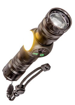 Фонарь аккумуляторный ручной 10Вт LaserLED Li-ion 26650 3000мА.ч с магнитом алюм. КОСМОС KOC812Lit