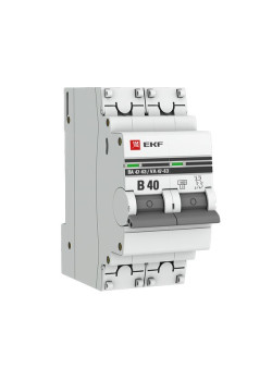 Авт. выкл. ВА 47-63 2P 40А (В) 4,5kA EKF PROXIMA