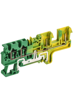 ARMAFIX Клемма пружинная CX2,5-4-2B PE разъемная 2,5мм2 четырехконтактная (2 зажима 2 разъема) заземляющая IEK