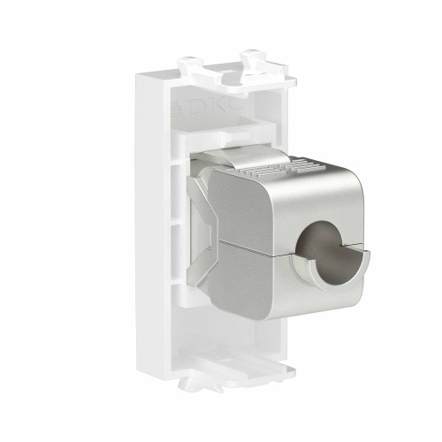 Компьютерная розетка RJ-45 без шторки модульная, кат.6А экранированная, Avanti, белое облако, 1 модуль Компьютерная розетка RJ-45 без шторки модульная, кат.6А экранированная, Avanti, белое облако, 1 модуль