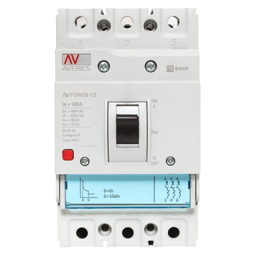 AV-POWER-1/3 160А 80кА TR EKF AV-POWER-1/3 160А 80кА TR EKF