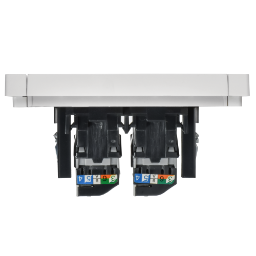 FORTE&PIANO Розетка компьютерная двойная RJ45 кат.5E FP233 белый IEK